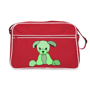 Dog Comic - Retro Bag - red/white - Front