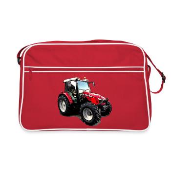 Tracteur M F 5611 - Sac Retro - rouge/blanc - Devant