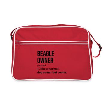 Beagle Beagle Beagle - Sac Retro - rouge/blanc - Devant