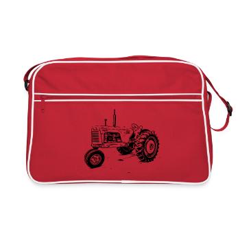 Tracteur Oliver 88 - Sac Retro - rouge/blanc - Devant