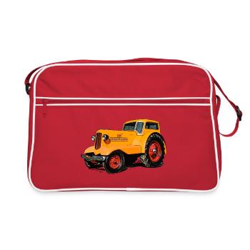 Racteur de confort - Sac Retro - rouge/blanc - Devant