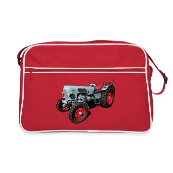 Eicher Tiger EM 235 - Sac Retro - rouge/blanc - Devant