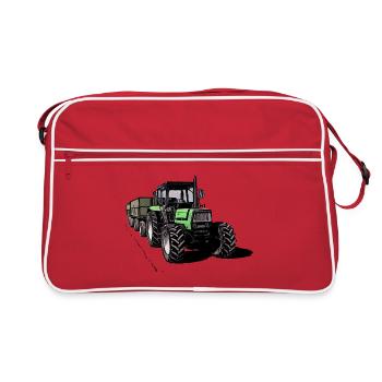 Deutz 4.31 tractor with trailer - Retro Bag - red/white - Front