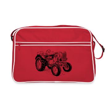 Tracteur d’époque 180 - Sac Retro - rouge/blanc - Devant