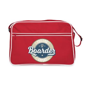 Label Surf et Boarder - Sac Retro - rouge/blanc - Devant