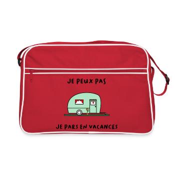 HOLIDAY. HAPPY HOLIDAYS. MISTRESS. MASTER. TEACHER - Retro Bag - red/white - Front