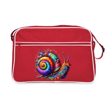 Escargot - Sac Retro - rouge/blanc - Devant