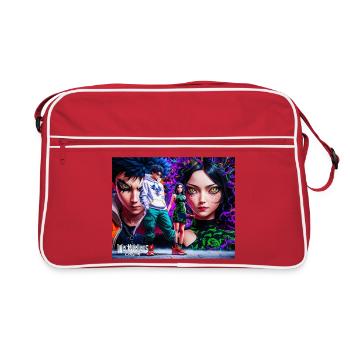 Rafa and Jolie anime - Retro Bag - red/white - Front