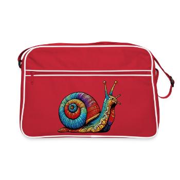 Escargot - Sac Retro - rouge/blanc - Devant