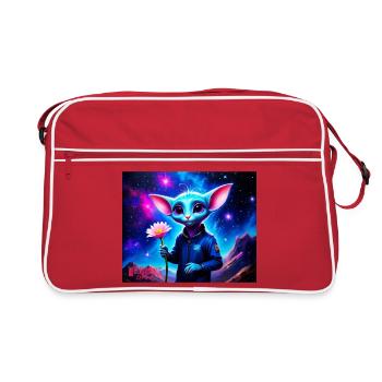 Wonky Mouse - Retro Bag - red/white - Front