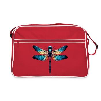 Dragonfly - Retro Bag - red/white - Front