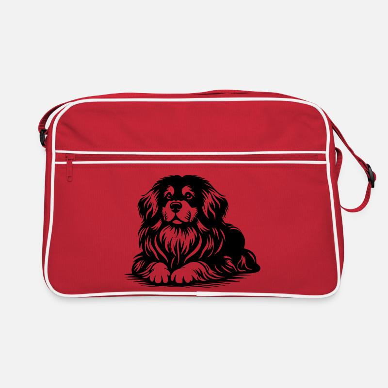Tibet Spaniel Retro Tasche