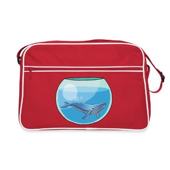 Bocal à baleine - Sac Retro - rouge/blanc - Devant