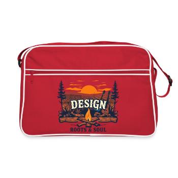 Roots and Soul - Retro Bag - red/white - Front
