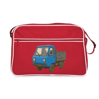 Petit Nain de Puissance - Sac Retro - rouge/blanc - Devant