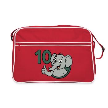 Trunk power with 10 - Retro Bag - red/white - Front