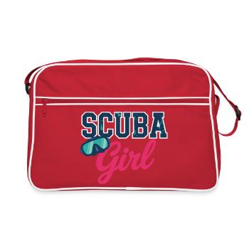 Conception de plongée sous-marine pour fille - Sac Retro - rouge/blanc - Devant
