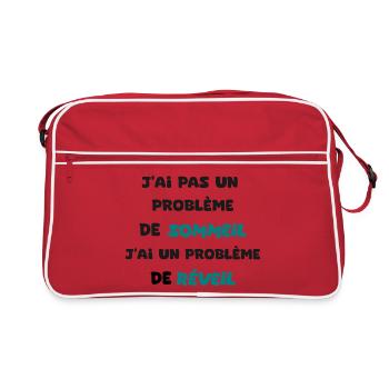 Humor Difficult Awakening - Retro Bag - red/white - Front