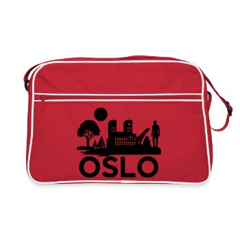 Oslo Silhouette Landmarks - Retro Bag - red/white - Front