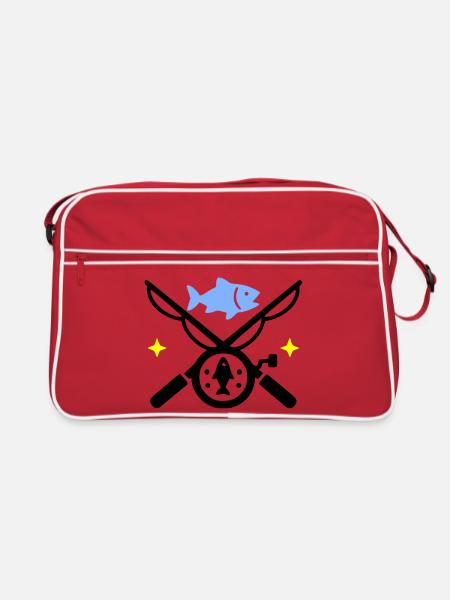 Fishing & Fishing | Petri Heil Hobby Logo - Retro Bag - red/white - Front
