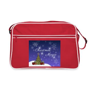 Magie de Noël – Temps magique de Noël - Sac Retro - rouge/blanc - Devant