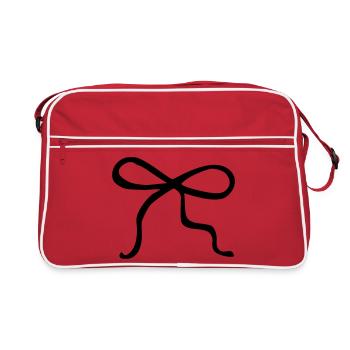 Arc peint à la main - Sac Retro - rouge/blanc - Devant