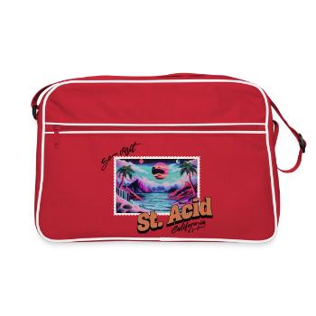 St. Acid - Sac Retro - rouge/blanc - Devant