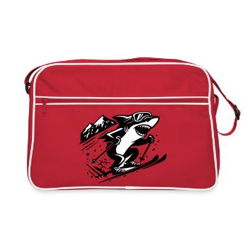 Ski Shark - Sac Retro - rouge/blanc - Devant