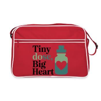 Homeopathy Tiny Dose Big Heart Professional Gear  - Retro Bag - red/white - Front