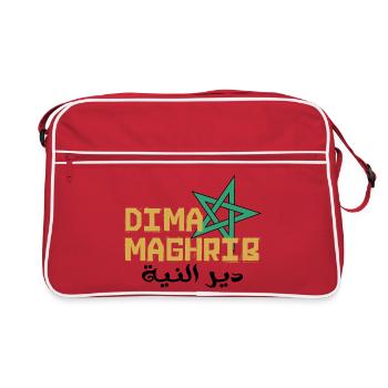 Vive le Maroc - Sac Retro - rouge/blanc - Devant