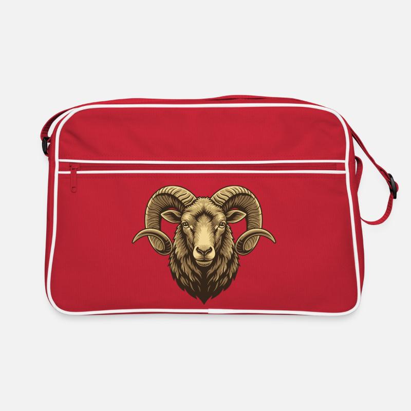 Funny Sheep Head Gift Fluffy Retro Bag
