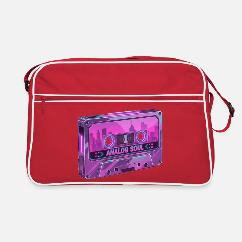 Retro Analog Soul Chrome Kassette Synthwave Retro Tasche