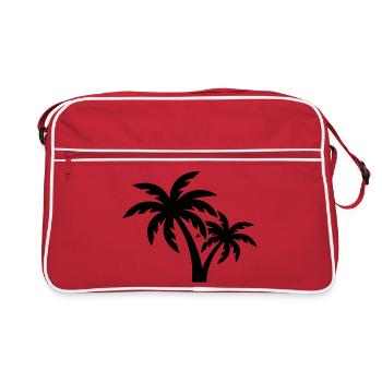 Palm Tree Symbol - Retro Bag - red/white - Front