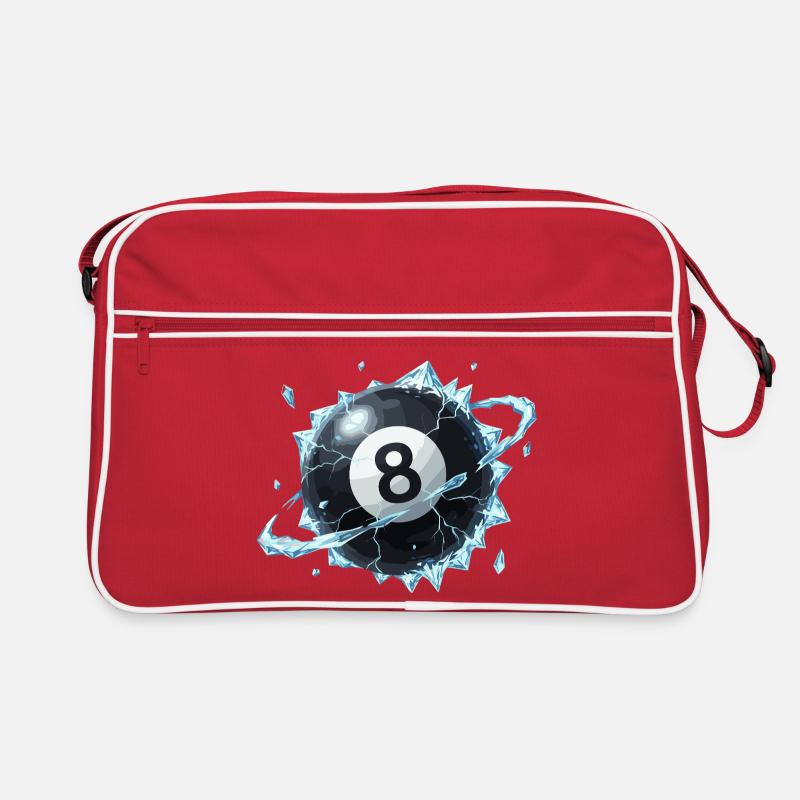 Eisiger 8-Ball Bruch Retro Tasche
