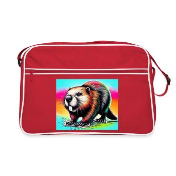 beaver - Retro Bag - red/white - Front