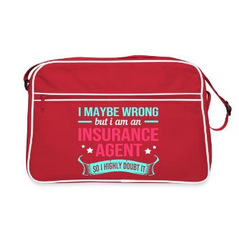 Insurance Insurance Agent Assets - Retro Bag - red/white - Front