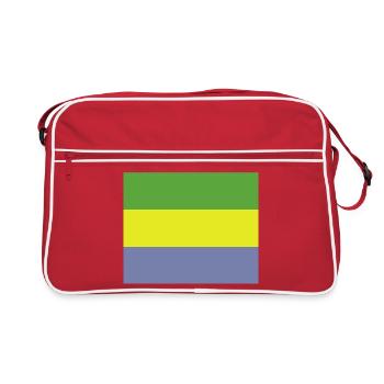 Gabon flag - Retro Bag - red/white - Front
