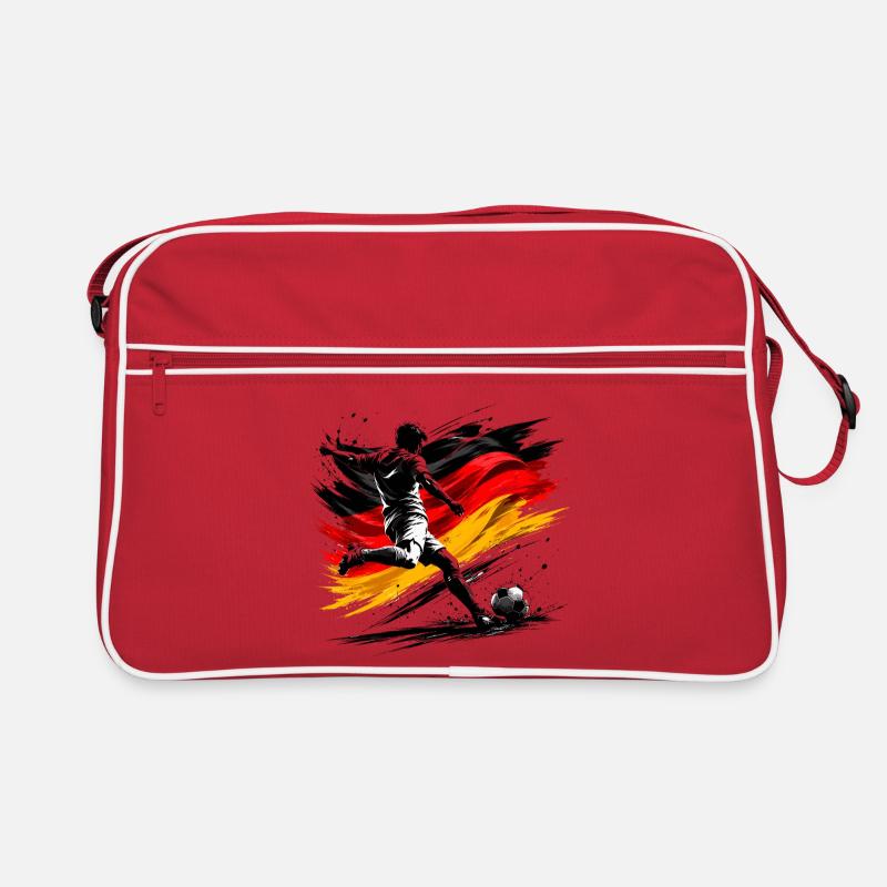 Kicker with German flag Retro Bag