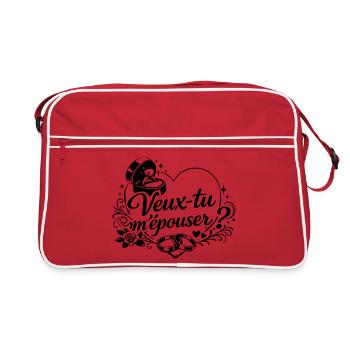 veux_tu_m-pouser - Sac Retro - rouge/blanc - Devant