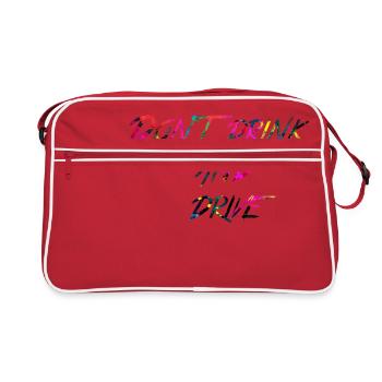 rainbow Don t drink and drive - Retro Bag - red/white - Front