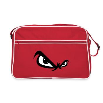 Evil look - Retro Bag - red/white - Front