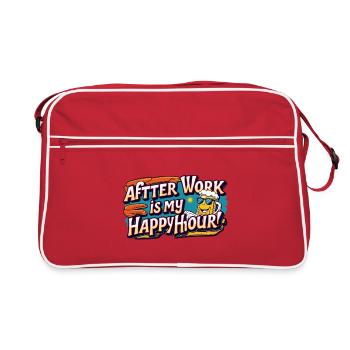 L’heure de fermeture est mon happy hour - Sac Retro - rouge/blanc - Devant