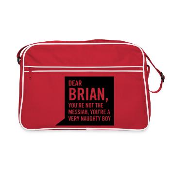 Dear Brian... - Retro Bag - red/white - Front
