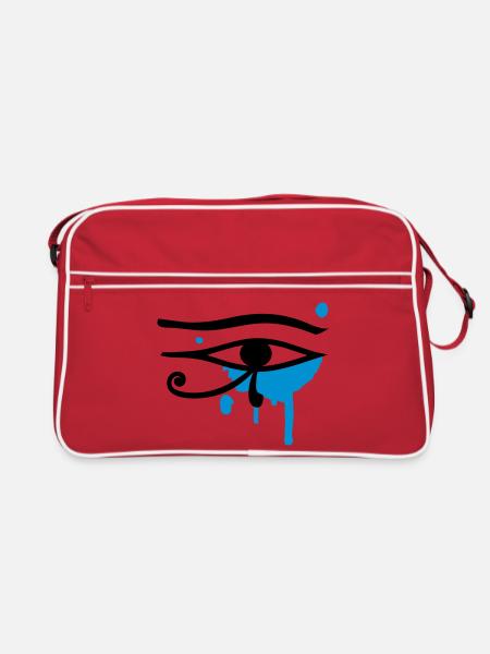 The Eye of Horus - Retro Bag - red/white - Front