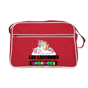 Les Licornes aussi ont besoin de Vacances - Sac Retro - rouge/blanc - Devant