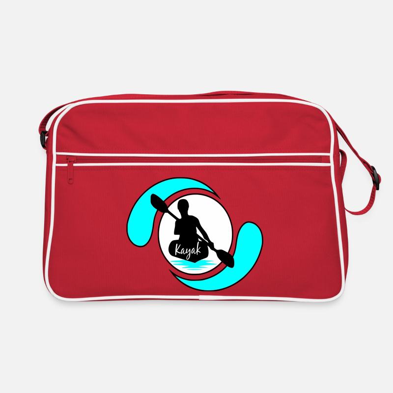 Kajak - Retro Tasche - Rot/Weiß