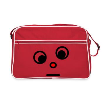HUMOR. QUOTATION. MESSAGE. RETIREMENT. ANNIVERSARY. - Retro Bag - red/white - Front