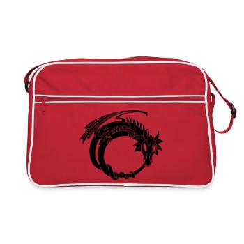 The Ring of the Black Dragon - Retro Bag - red/white - Front