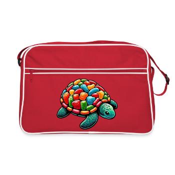 Turtle - Retro Bag - red/white - Front