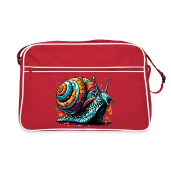 Escargot - Sac Retro - rouge/blanc - Devant